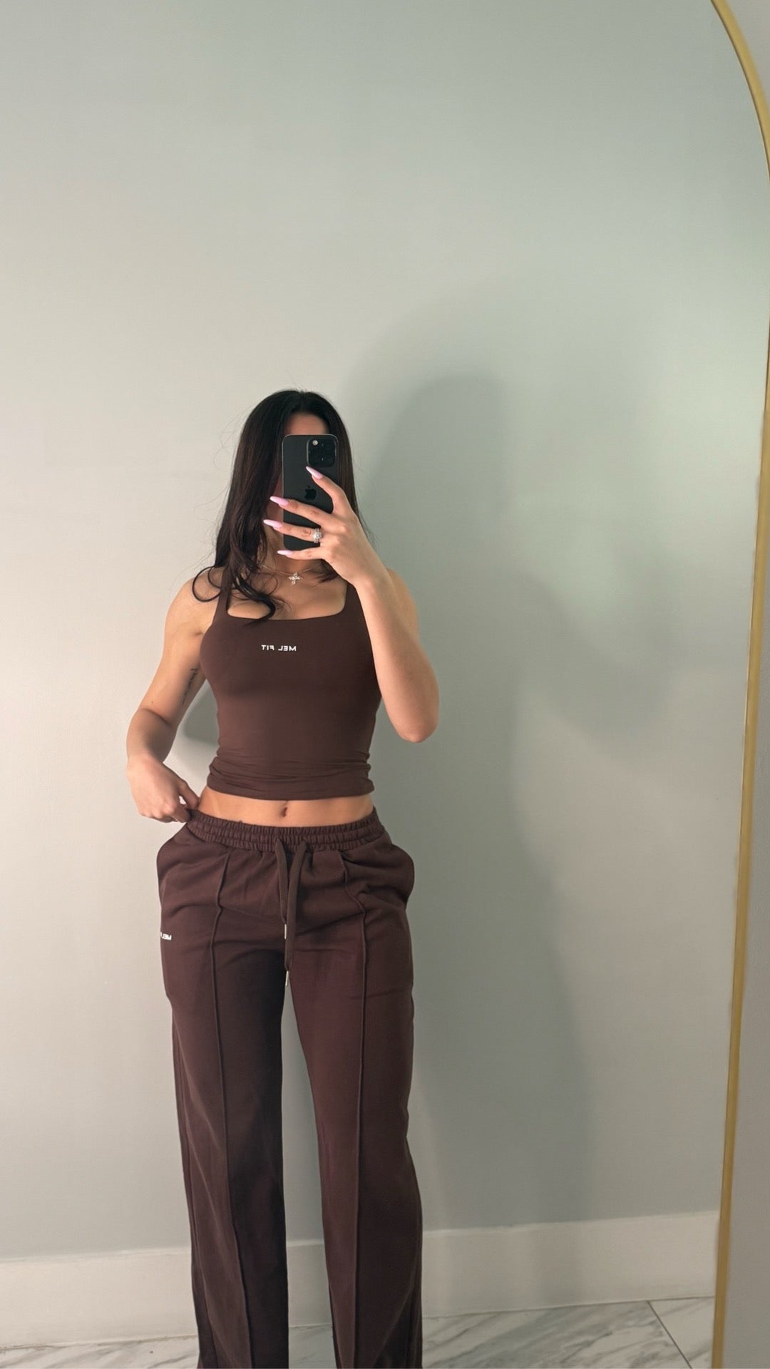 Tall Low-Rise Wide-Leg Joggers