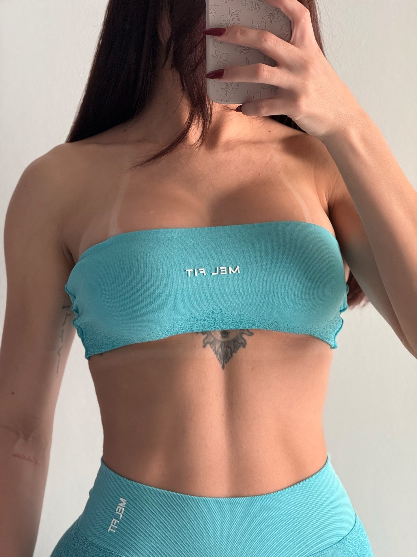 Mix & Match Set with Twist Long Sleeve & Strap Bra