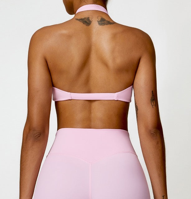 TWIST OPEN BACK SPORTS BRA