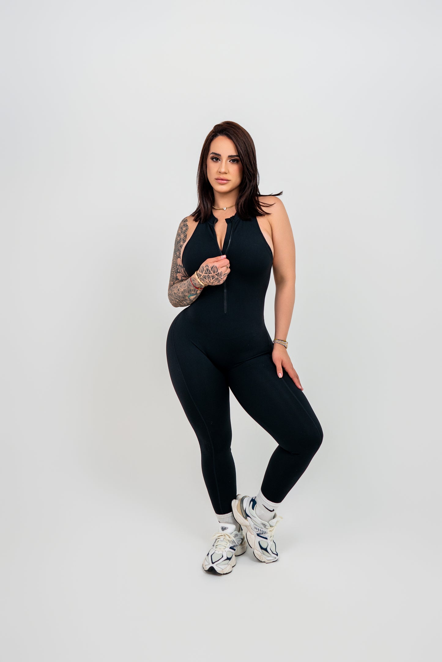 Zipper Scrunch Butt Jumpsuit